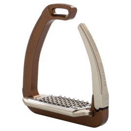 ACAVALLO stijgbeugels REL-X 180 Golden Brown/Nikkel