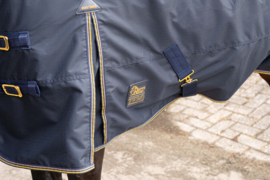 HARRY'S HORSE Regendeken 0gr Thor / fleece voering Blueberry
