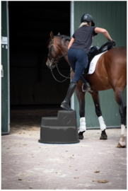 EXCELLENT Horse | Marche pied 3 étages Noir