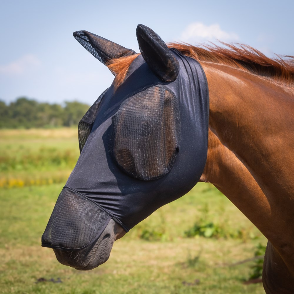 Vliegenmasker SkinFit met oren en neusstuk