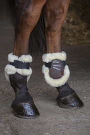 NORTON XTR strijklappen met synthetisch schapenvacht Bruin