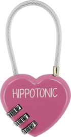HIPPOTONIC Hartvormig hangslot voor poetskist Fuchsia