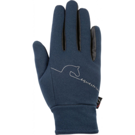 HKM Handschoenen Equestrian Softshell Blauw