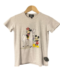 T-shirt DISNEY Minnie Mouse and Micky Mouse gris clair/mélange