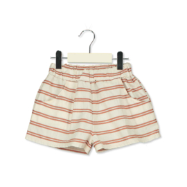 Lötiekids - Wide Shorts Stripes Ecru/Orange