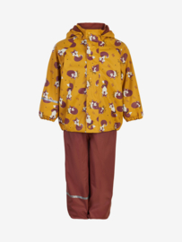 Celavi - Rainwear Set Solid fleece Mineral Yellow Fox