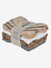 Pippi - 8-Pack Muslin Cloths Sandshell