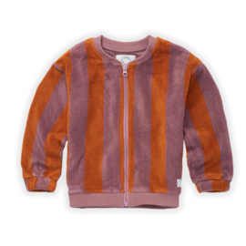Sproet&Sprout - Terry Sweat Jacket Orchid Stripe