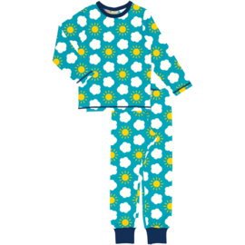 Maxomorra - Pyjama Set Long Sleeves Sky