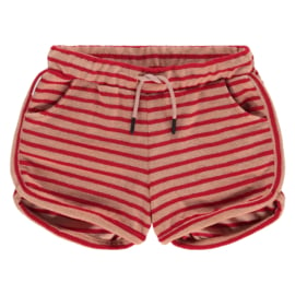 Mingo - Short Toweling Pomegranate Stripes
