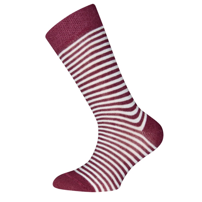 Ewers - Socken 3-Pack Flower/Dots/Stripes Marone