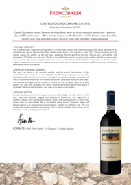 Brunello di Montalcino, DOCG, Castelgiocondo, Frescobaldi, Montalcino, 2015