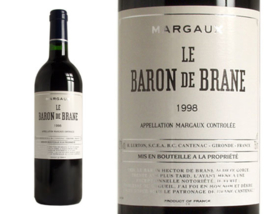 Château Baron de Brane, Margaux, 2ème vin du Château Brane Cantenac, 1998