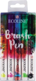 Ecoline brush pen set | 5 stuks