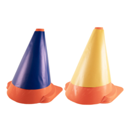 Fahrkegel Haube Blau / Gelb