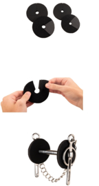 Neopren Gebisscheiben mit Klettverschluss