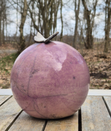 lila urn met vlinder (850 ml)