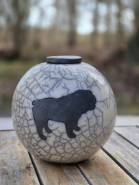 Hondenurn "Engelse Bulldog" (850ml)