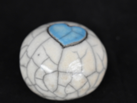 Mini bolurntje met een blauw hartje (10-20ml)