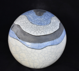 Urn met golvende lijnen -lavenblauw (4-4,5 liter)