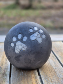 Dierenurn met 2 pootjes (donker)