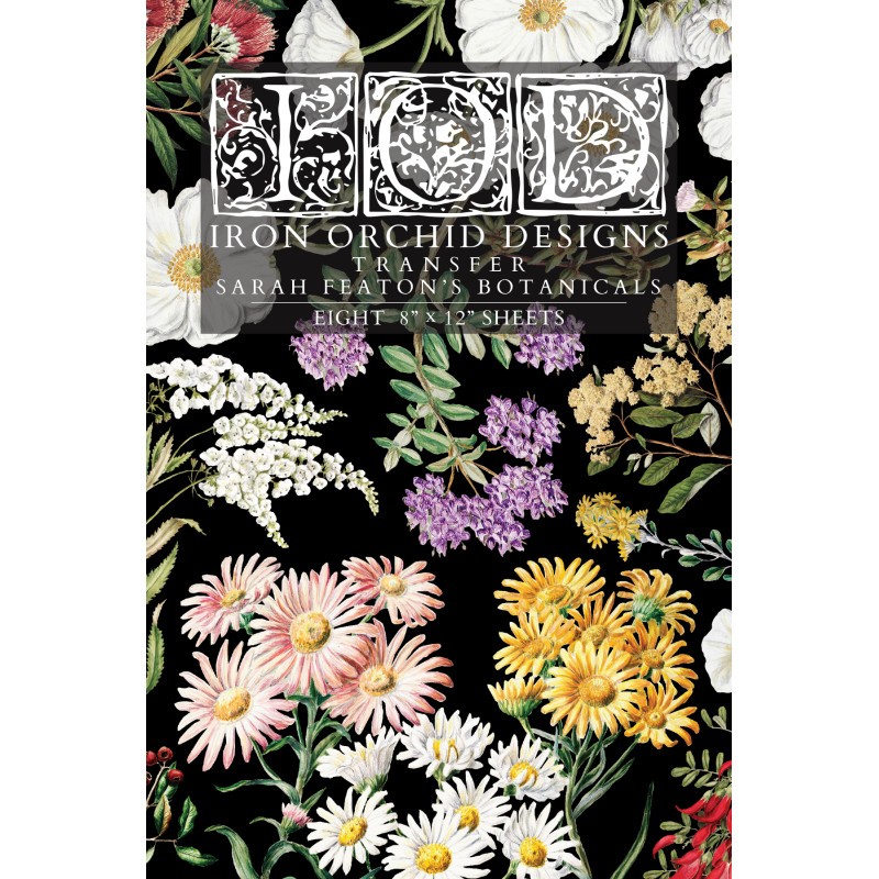 IOD Transfer Sarah Featon's botanicals