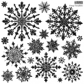 IOD stempels Vintage Snowflakes