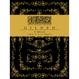 IOD Foil Transfer gold Si Belle