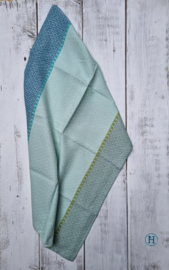 Theedoek Matteo Groen - Blauw 45 x 65