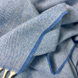 Cornflower Herringbone plaid