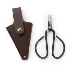 Kleine Tuinschaar in leren etui