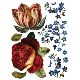 IOD Transfer Collage de Fleurs