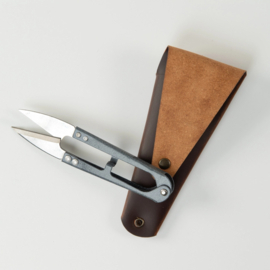 Precisie snoeischaartje in leren etui