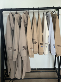 Sweat Jurk Beige