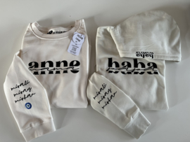 Heren Hoodie Gebroken Wit