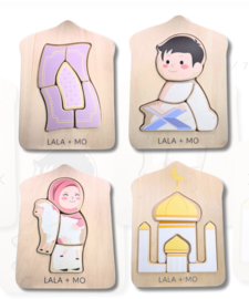 Chunky İslamic Block Puzzles (set of four)