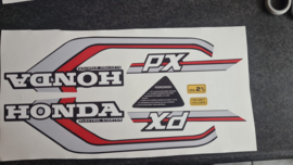 STICKERSET HONDA PX50 ZWART