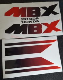 honda mbx regenboog tank sticker set  (opnieuw geproduceerd gelijk aan origineel) )