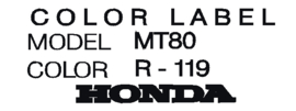 color label MT80 R-119