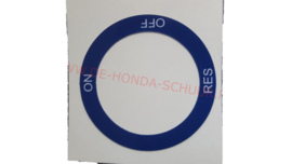 benzinekraan sticker nsr 50 eerste type blauw