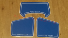 sticker set parijs dakar honda mt blauw