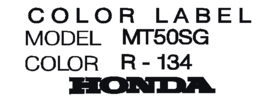 color label mt50SG   R-134