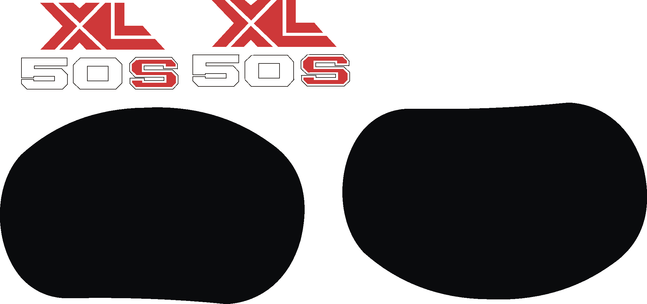 honda xl50 s zij kap stickers