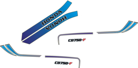stickerset honda cb750f wit