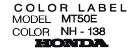 color label mt50e r 138