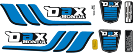 Set stickers Honda DAX ST CT Old school Zwart/BLAUW