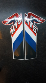 tank sticker honda mt type 1987 rood