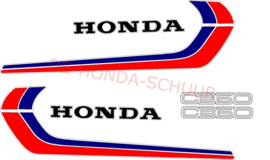 sticker set honda cb50 (blauw)