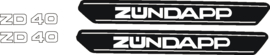 Zundapp zd40 sticker set