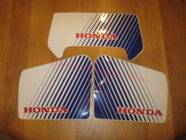kap sticker honda wit blauw
